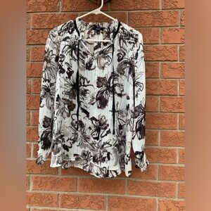 Simply Vera Vera Wang Long Sleeve Shirt Size Small